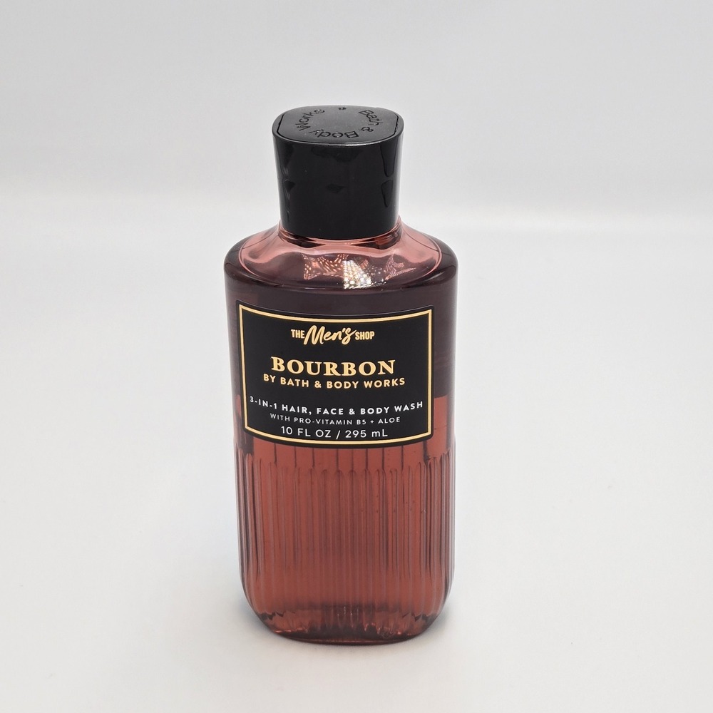 Bath & Body Works "BOURBON" Men's Collection - 3-in-1 Hair Face Body Wash 10‎ oz